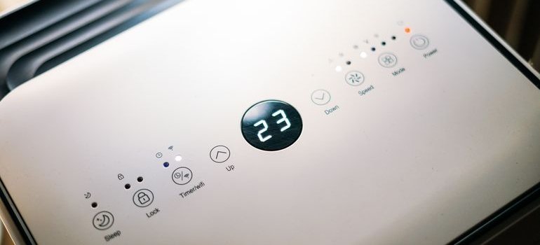 Air conditioner control panel