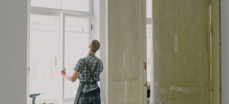 A person doing apartment renovations in Tribeca