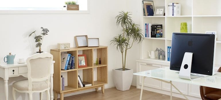 A home office