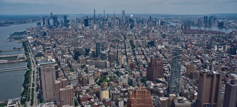 Aerial view of Manhattan
